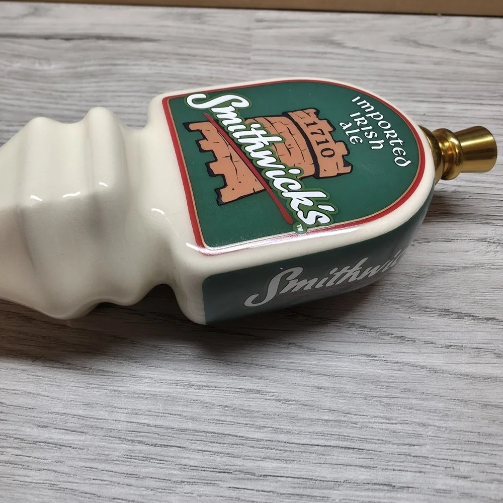 SMITHWICK'S IMPORTED IRISH ALE  Ceramic Beer Tap Handle - Handmade - New In Box